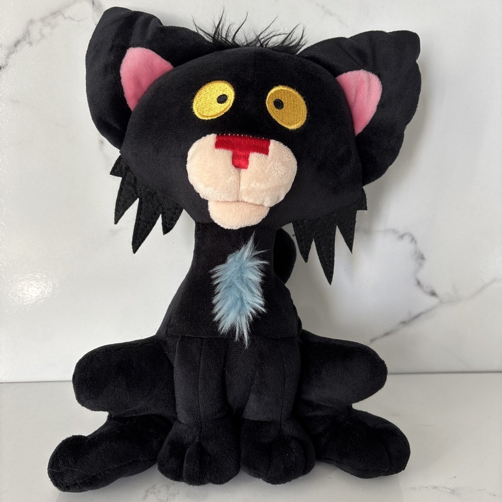 Bad Kitty Soft Plush Black Cat 12" MerryMakers Stuffed Animal Toy Halloween